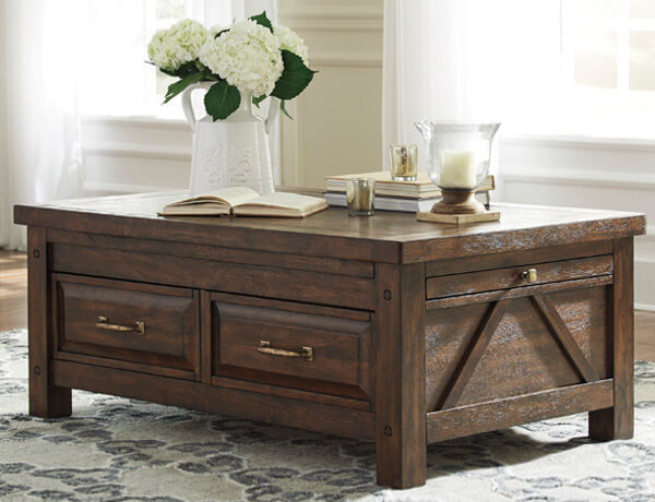 Windville Coffee Table and Its Vintage Designs for Great Room Decoration