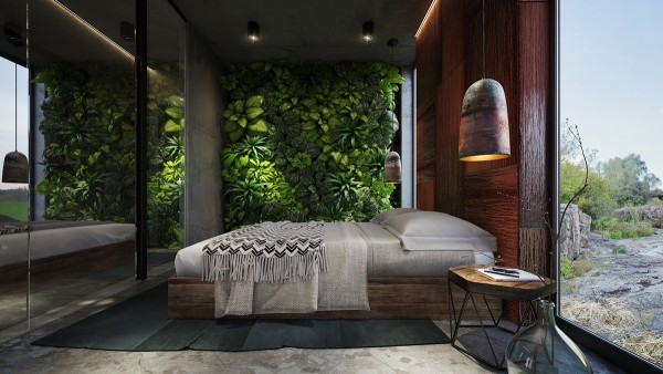 plant bedroom wall