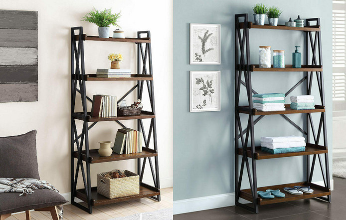 Bayside Furnishings Ladder Bookcase